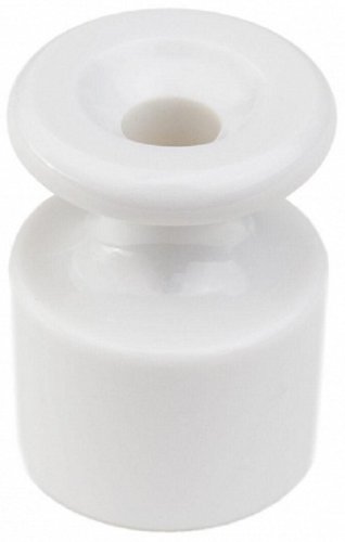 Изолятор для монтажа ретро-провода керамика Bironi Лизетта белый фото Изолятор для монтажа ретро-провода керамика Bironi Лизетта белый картинка